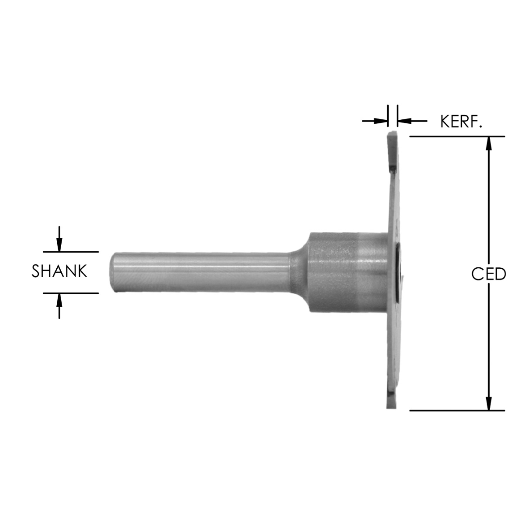 Southeast Tool 3-WING COUNTERSINK SLOT CUTTER – ASSEMBLY precision slot cutter assembly engineered for clean grooving, countersinking, and accurate slot cutting in CNC and woodworking applications