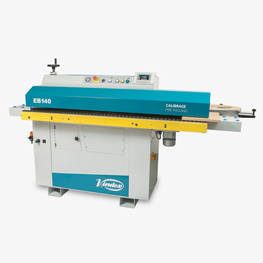 Virutex Automatic Hot Melt Edgebander EB140 (220V) 8500699 shown as a professional automatic edge banding machine for high-precision panel finishing
