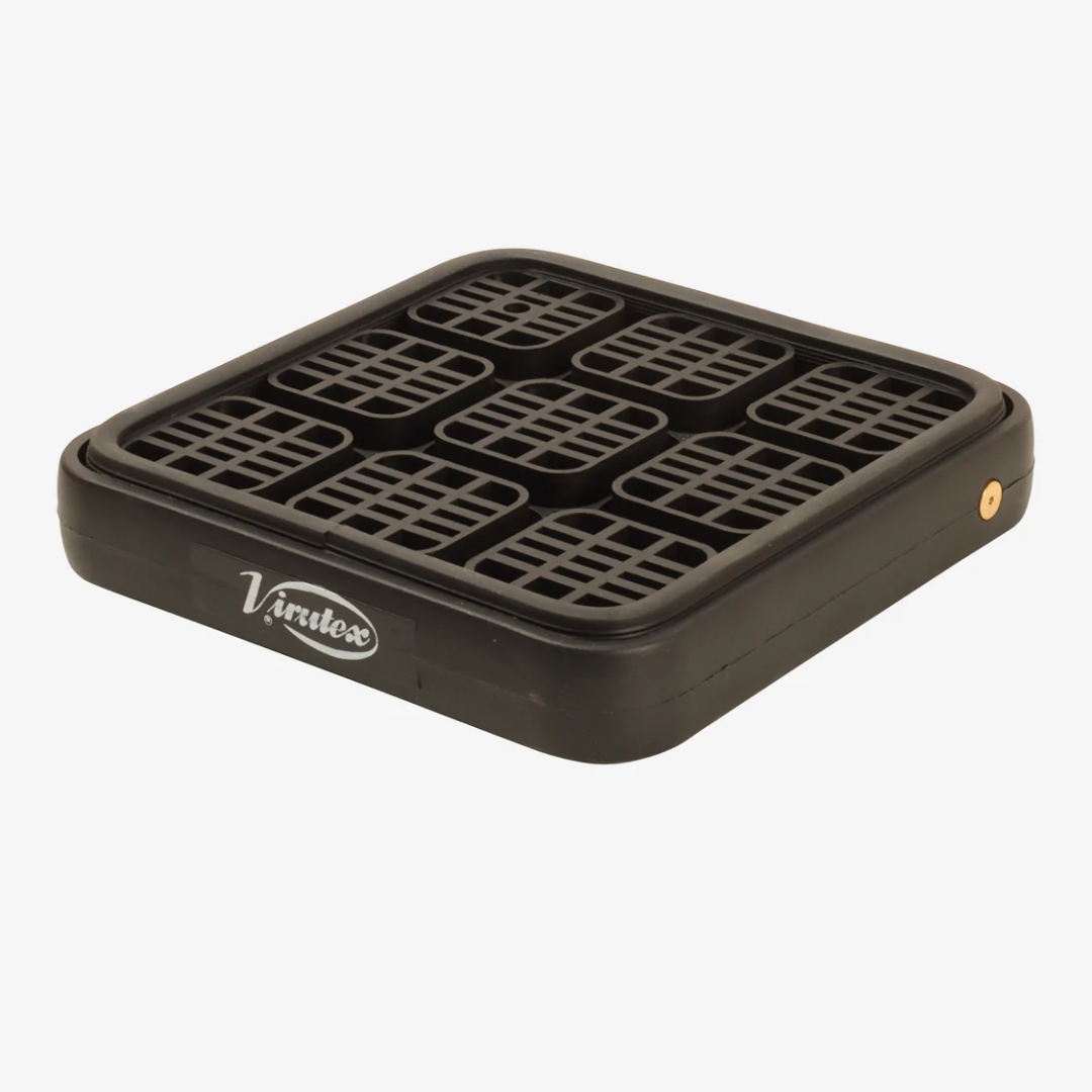Virutex DUO-Sided Vacuum Pad 5046773 front view showing dual-sided vacuum pad with grid surface for secure material grip