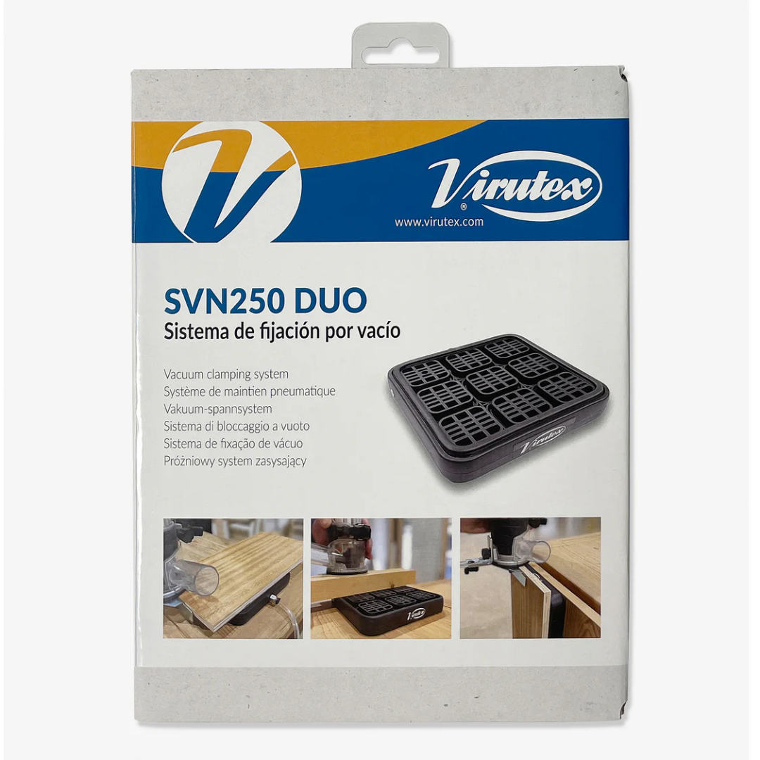 Virutex DUO-Sided Vacuum Pad 5046773 packaging and product overview showing included components and branding