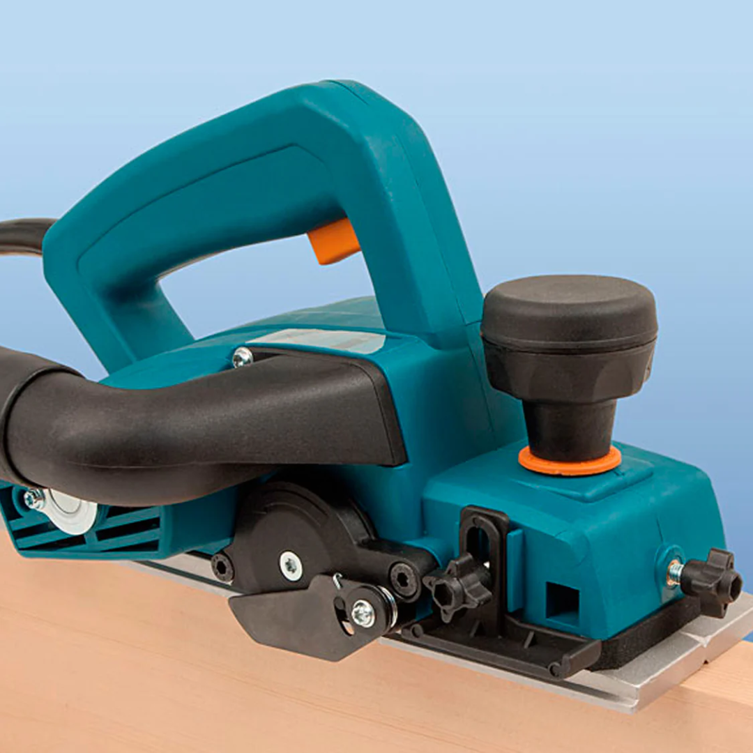 Virutex Duo Planer CE223X Smooth Surface Finishing 2300299 close-up showing ergonomic handle, precision depth adjustment, and high-performance planing base.