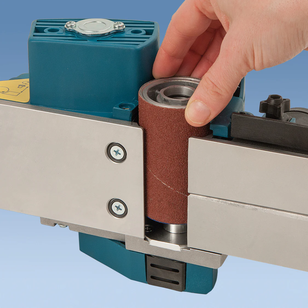 Virutex Duo Planer CE223X Smooth Surface Finishing 2300299 close-up showing ergonomic handle, precision depth adjustment, and high-performance planing base