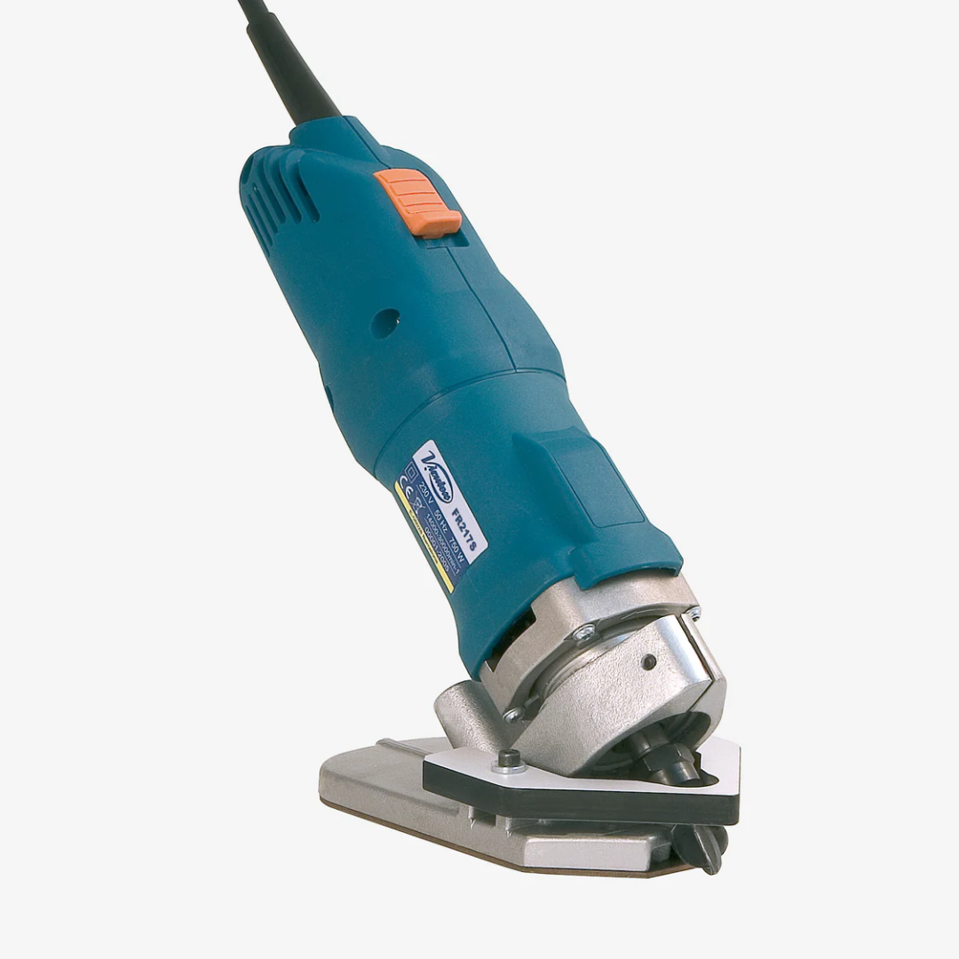 Virutex FR217S Angle Trimmer For Solid Surfaces 1700299 showing handheld trimming tool with angled base for precision work