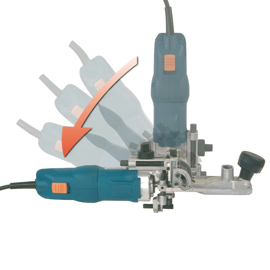 Virutex FR292R Electronic Tiltable Trimmer (120V) 9200499 accessory set and configuration options for multiple trimming applications