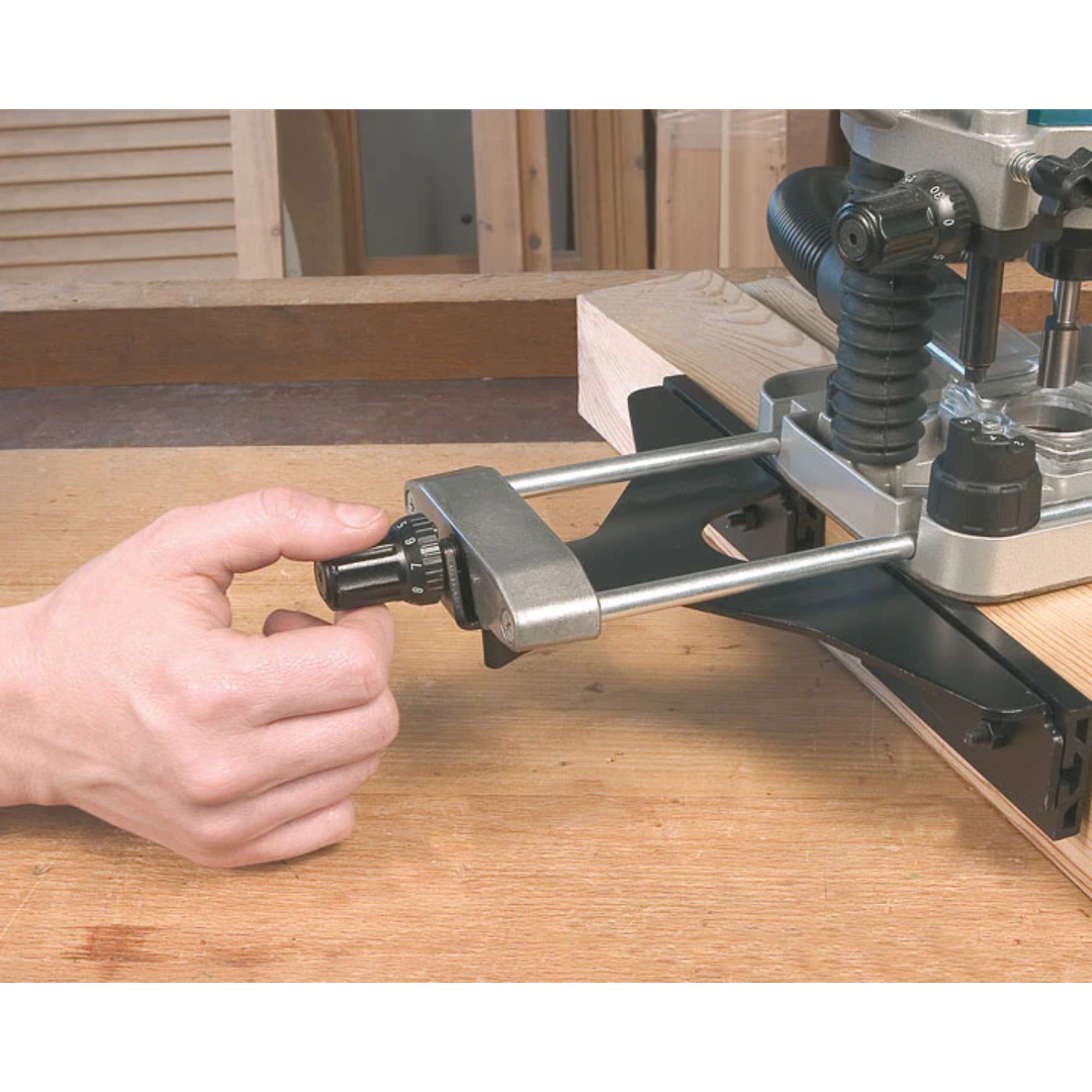 Virutex FR66P Surface Router For Clean Finishes 6600199 performing clean edge routing on wood panel surface