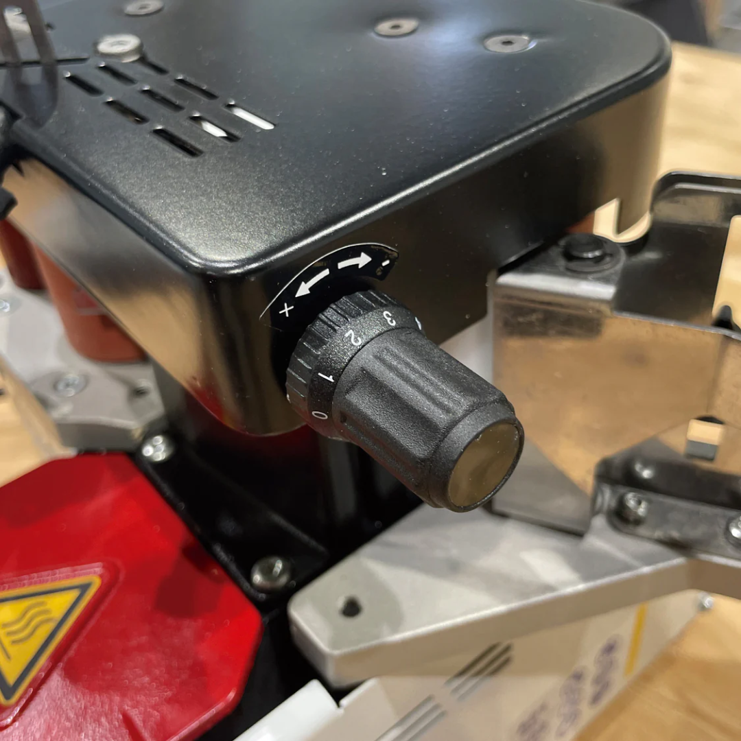 Virutex Hot Melt Portable Edgebander PEB250 Evolution (120V) 5000895 detailed view of heating and adhesive system components