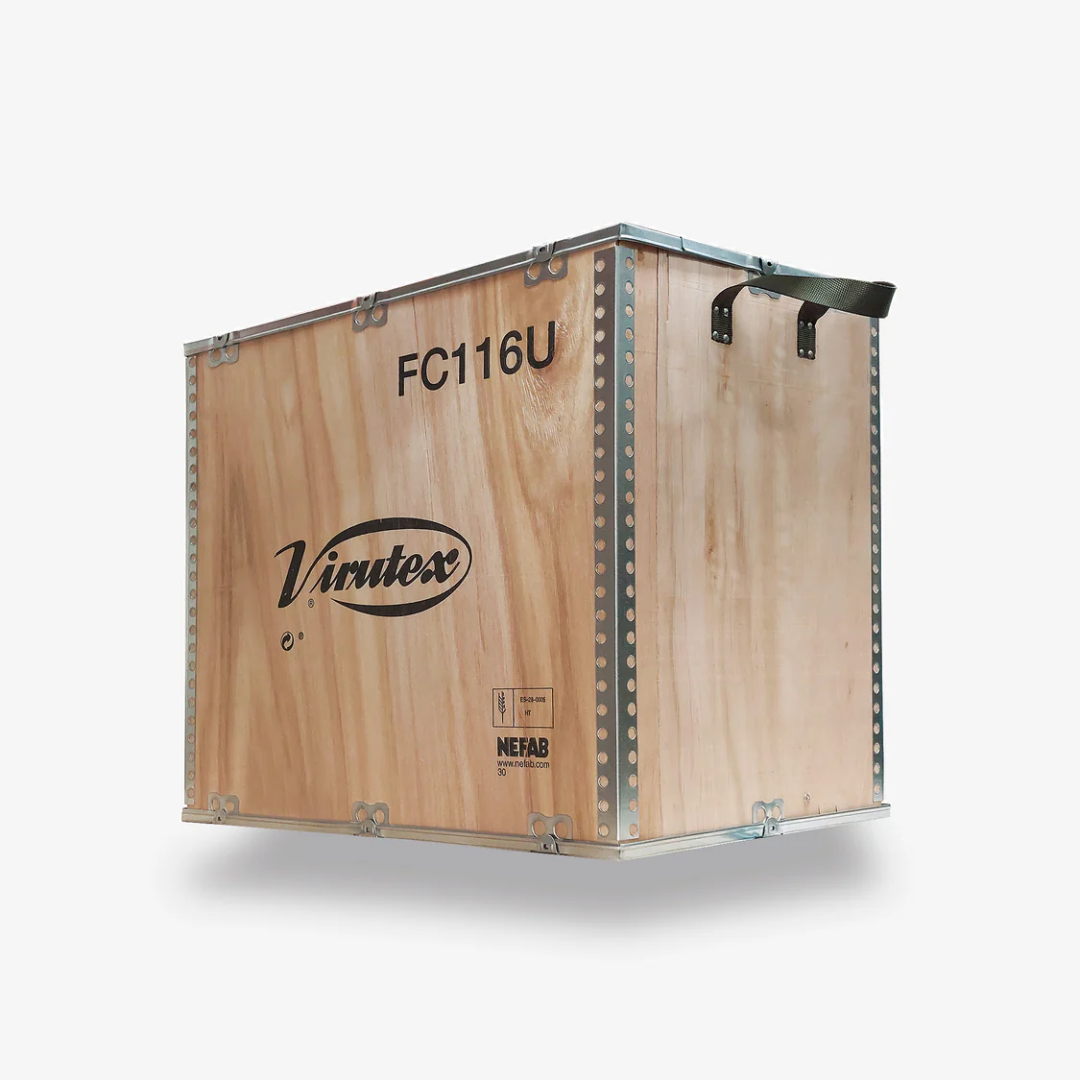 Virutex Lock Mortiser For Doors FC116U 1600395 packaging crate showing product branding and protection