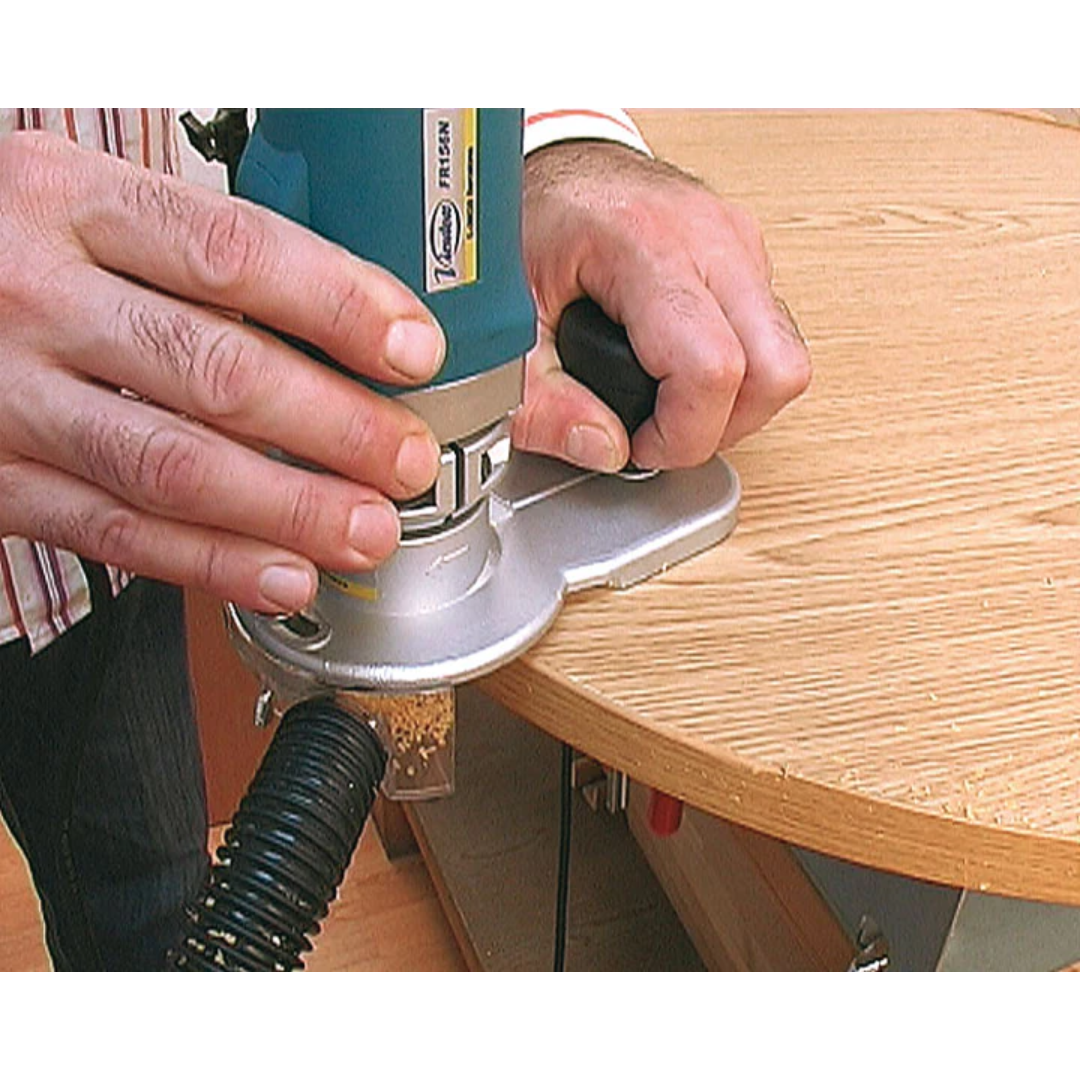 Virutex Powered Edge Trimming Set FR256N (120V) 5600511 in use trimming laminate edge with precision control