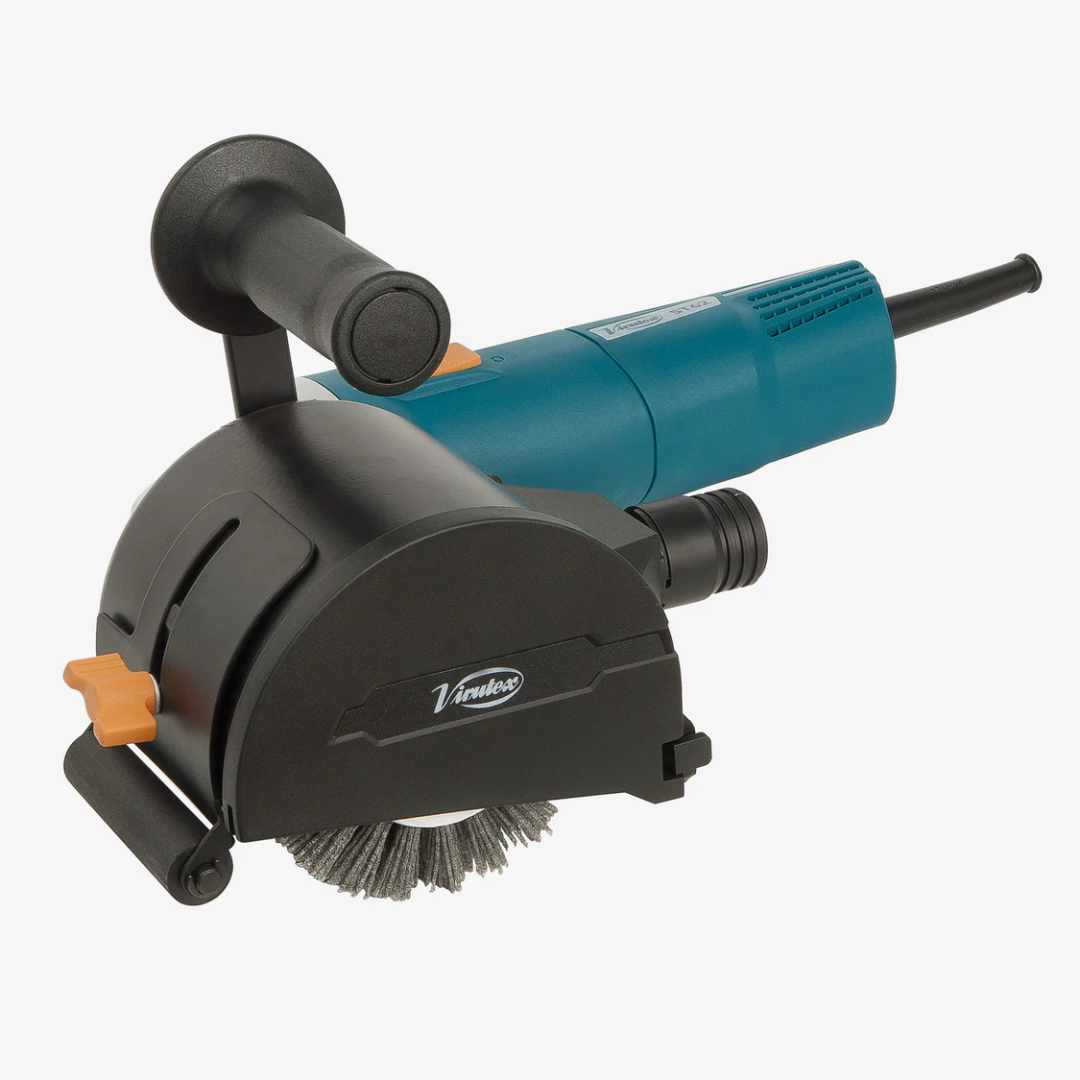 Virutex ST62 Brush Sander For Curved Surfaces (120V) 6200599 professional brush sander with dust port designed for curved and irregular surfaces