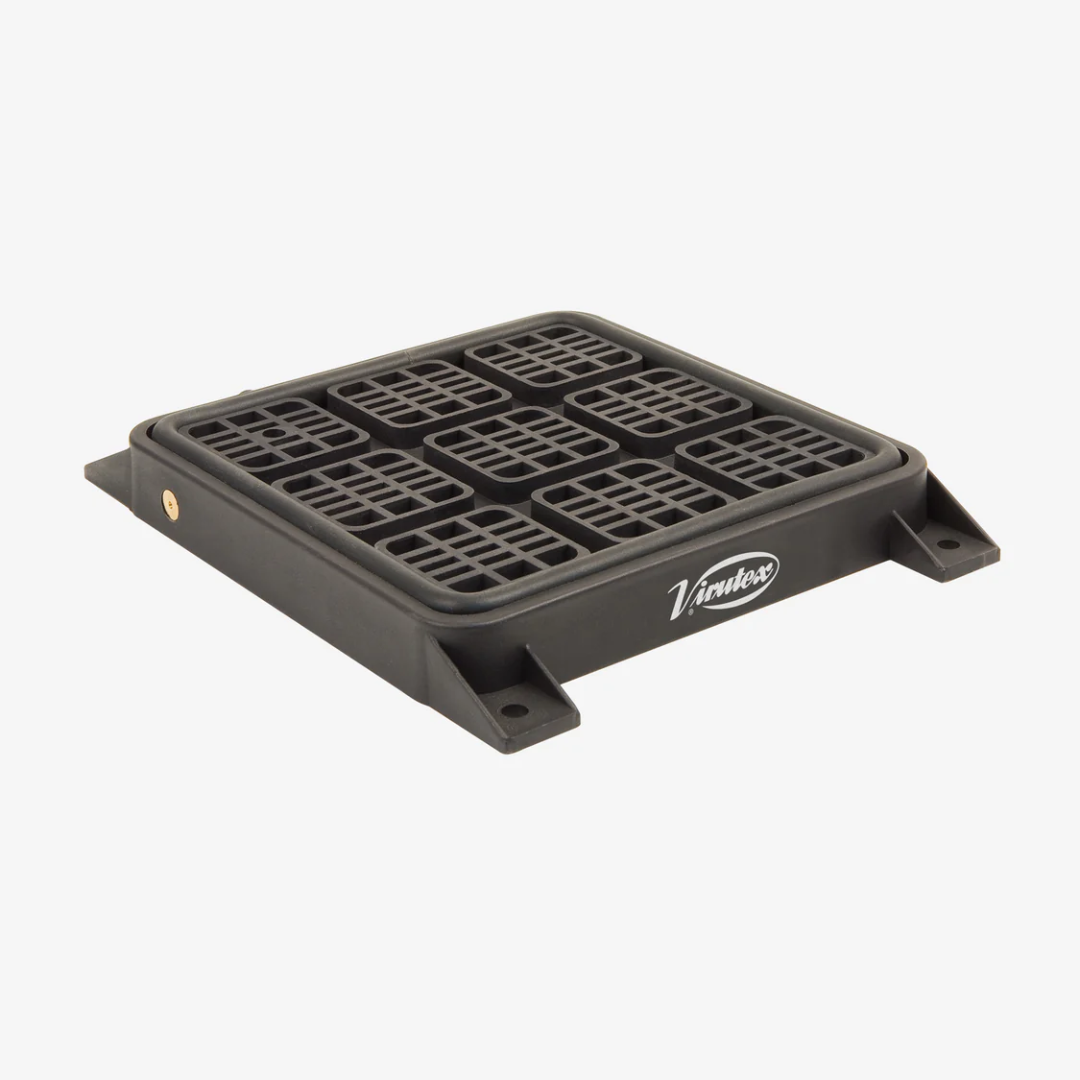 Virutex SVN250 Vacuum Pad For Secure Fastening 5046371 mounted base plate showing anti-slip grid surface for stable workpiece support