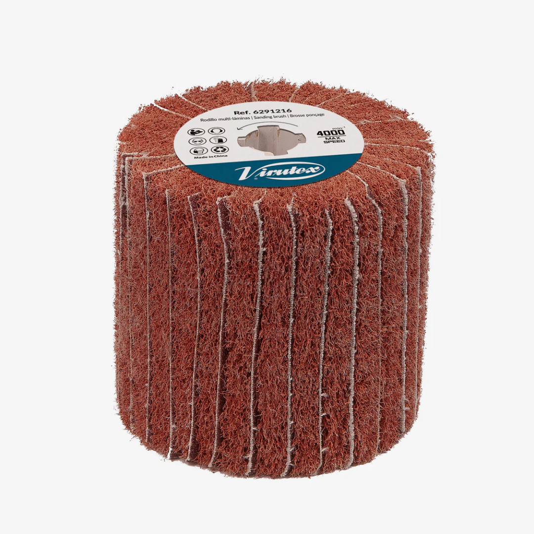 Virutex Sanding Brush 6291216 abrasive flap sanding brush roller for surface finishing smoothing and preparation on wood and metal
