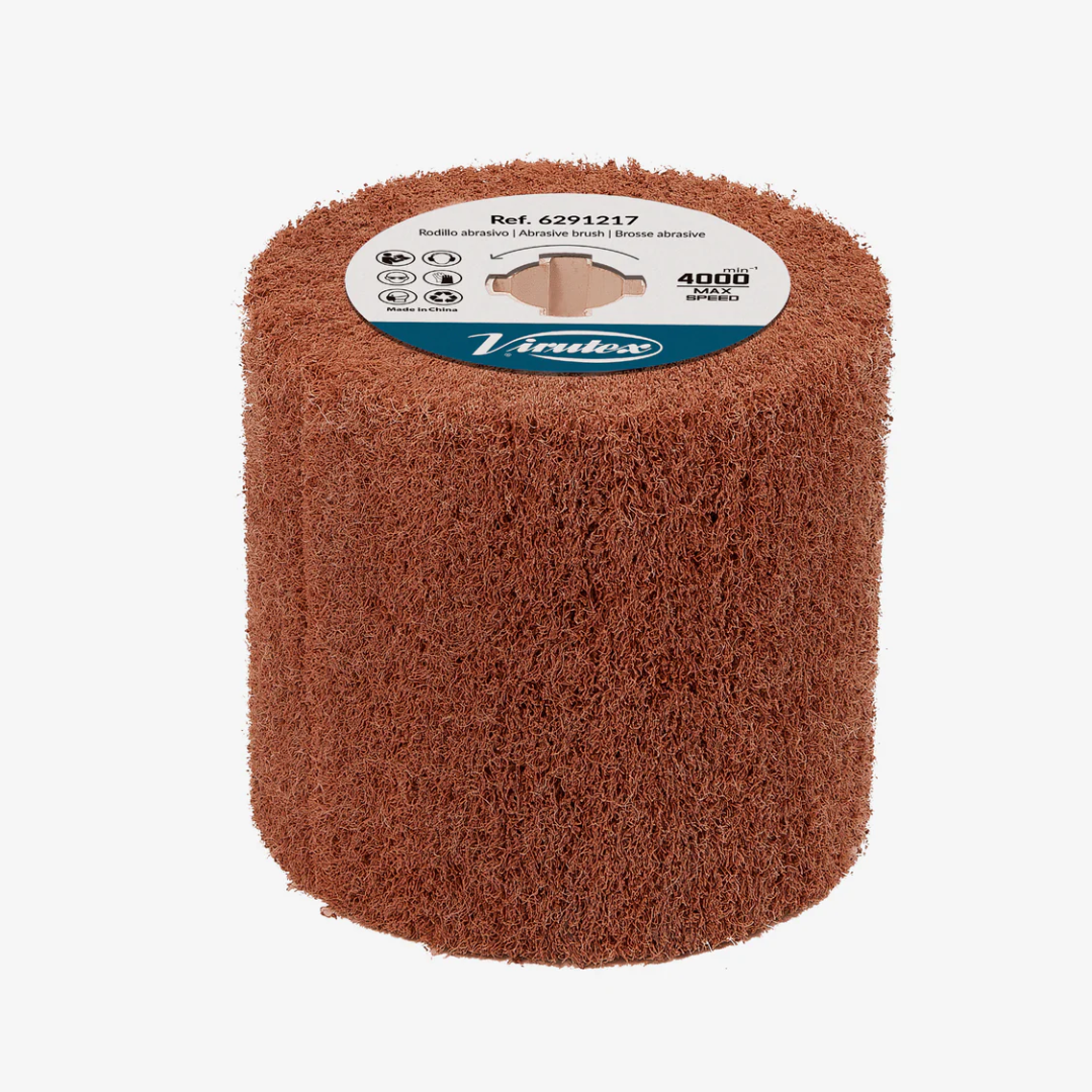 Virutex Scotch Brush 6291217 abrasive scotch brush roller for surface finishing blending and cleaning on wood and metal