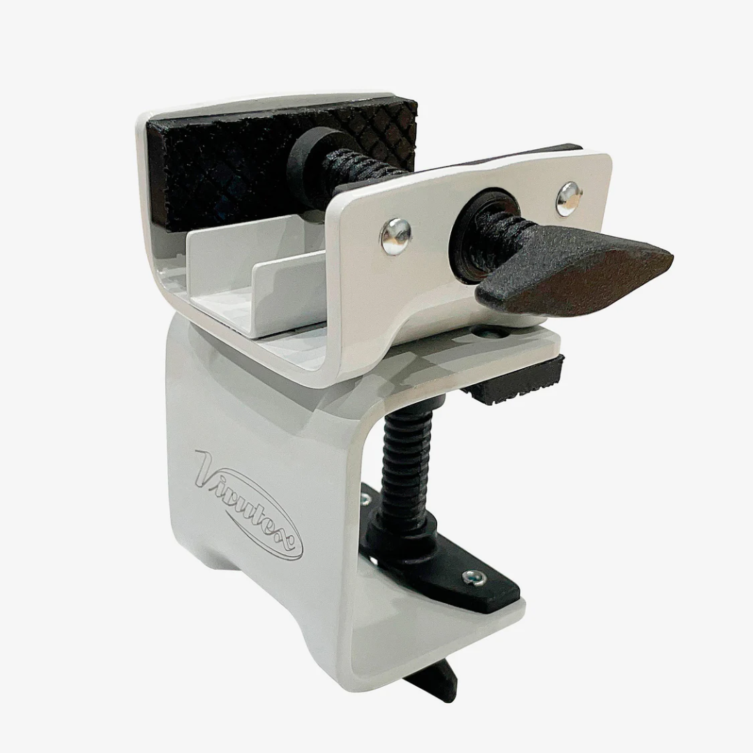 Virutex TK78 Cutter Stand For Laminates Stable Support 1550000 mounted on workbench showing secure laminate cutting support system