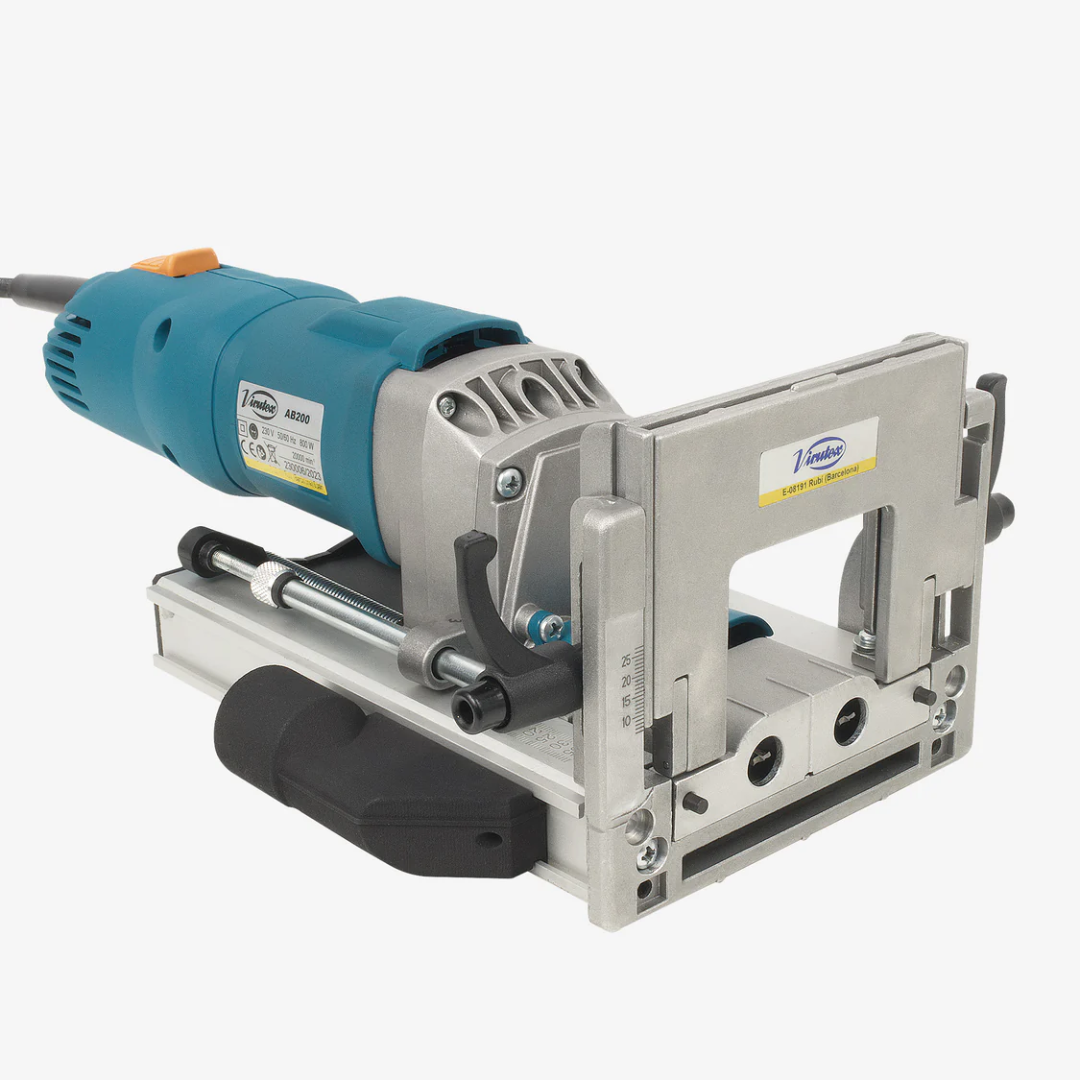 Virutex TWOO AB200 Corded Dowel Jointer (120V) 7900799 professional dowel jointer machine with precision alignment fence and dual handle grip for woodworking joints