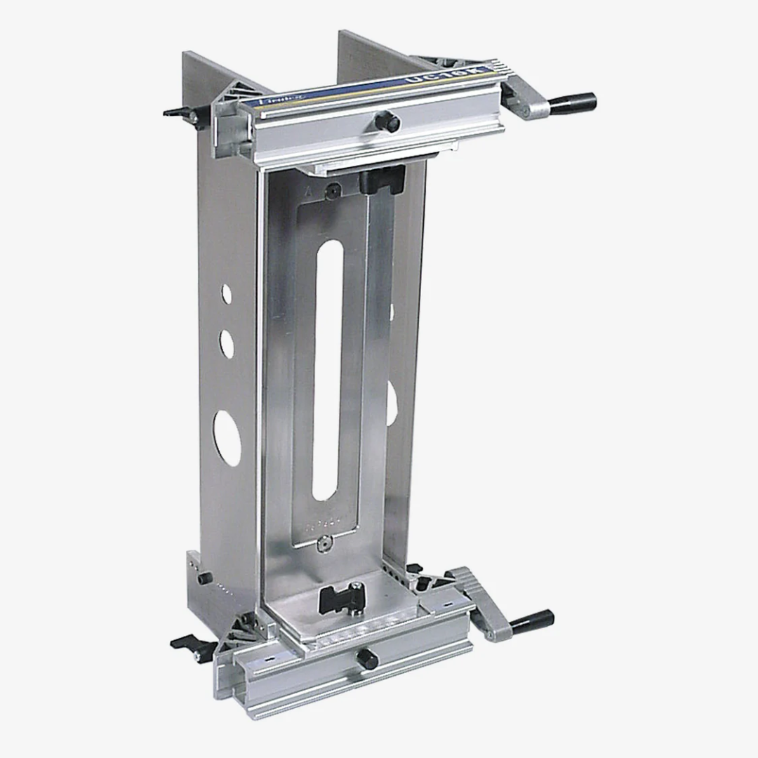 Virutex UC16K Lock Mortising Template Holder Accurate Mortises 1645347 showing full adjustable template holder system