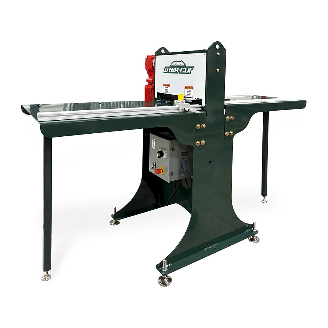 Dyna-Cut PRB-18 power shear with infeed and outfeed tables and stationary base