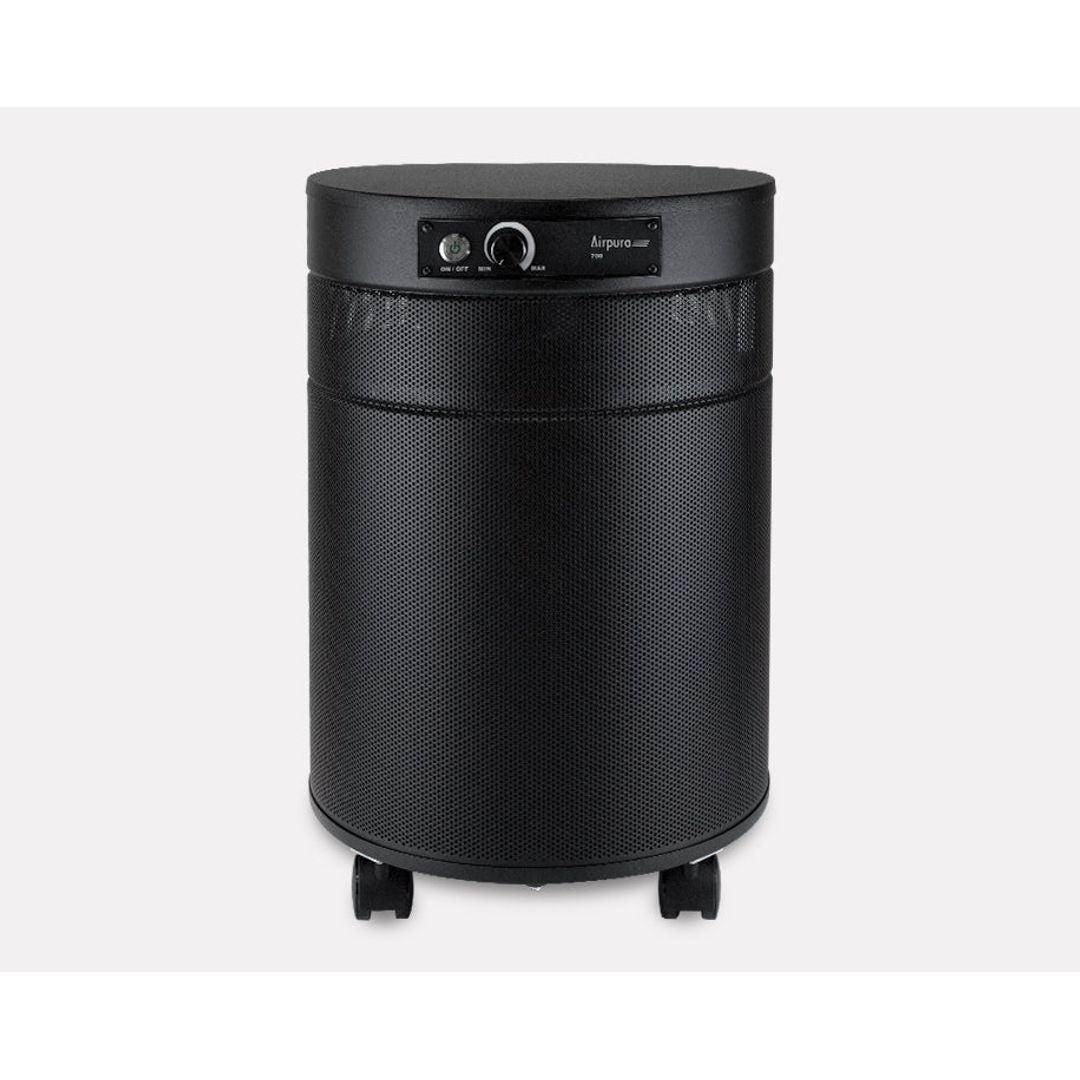 Airpura F700 Formaldehyde, VOCs and Particles Air Purifier in black, front view
