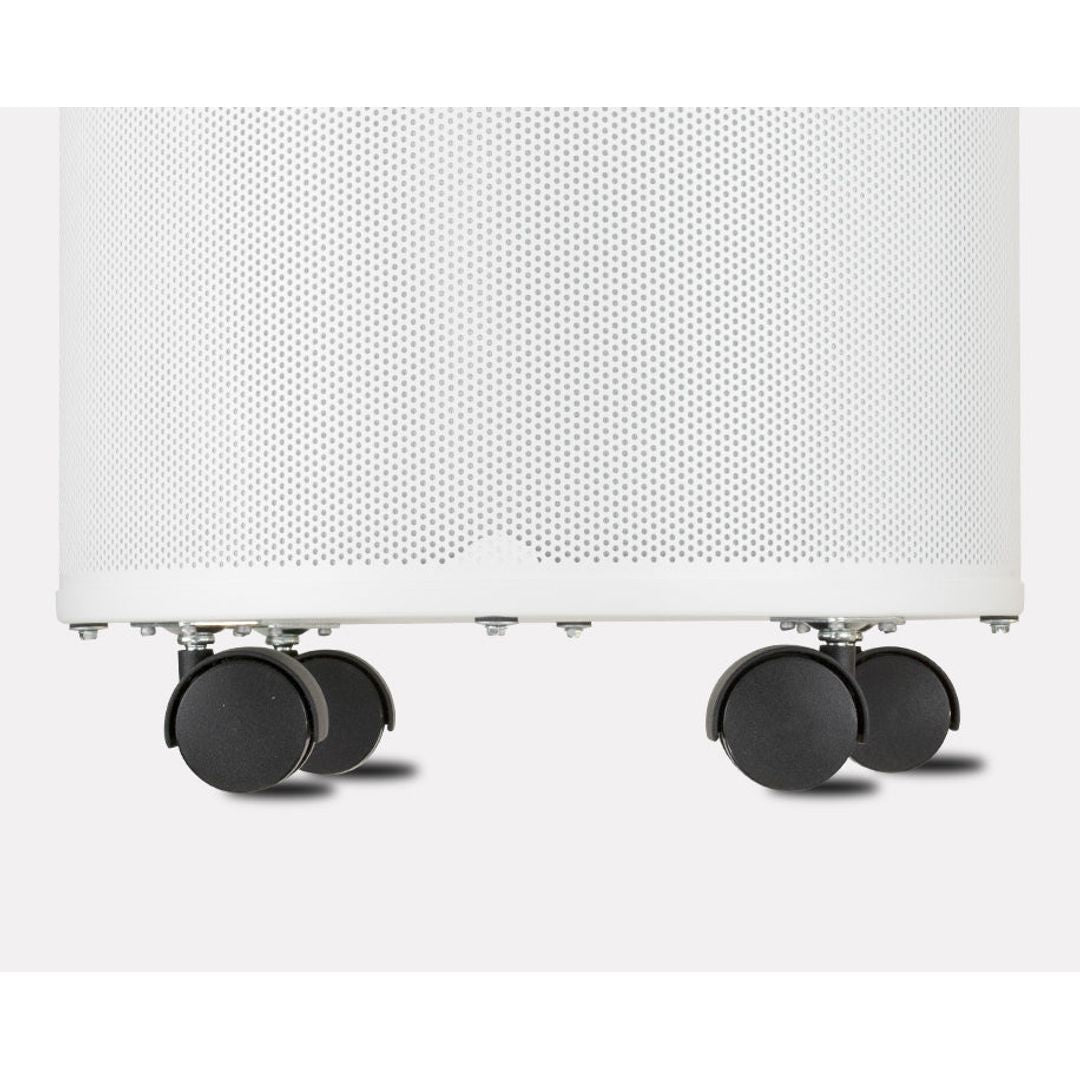 Airpura P600 air purifier, wheels detail