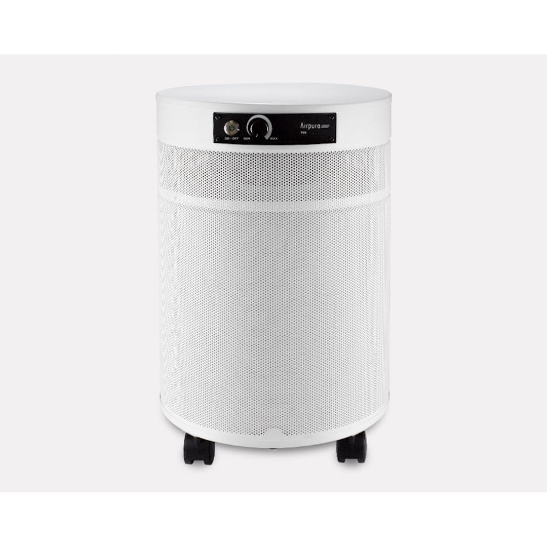 Airpura S700 air purifier, front view, white
