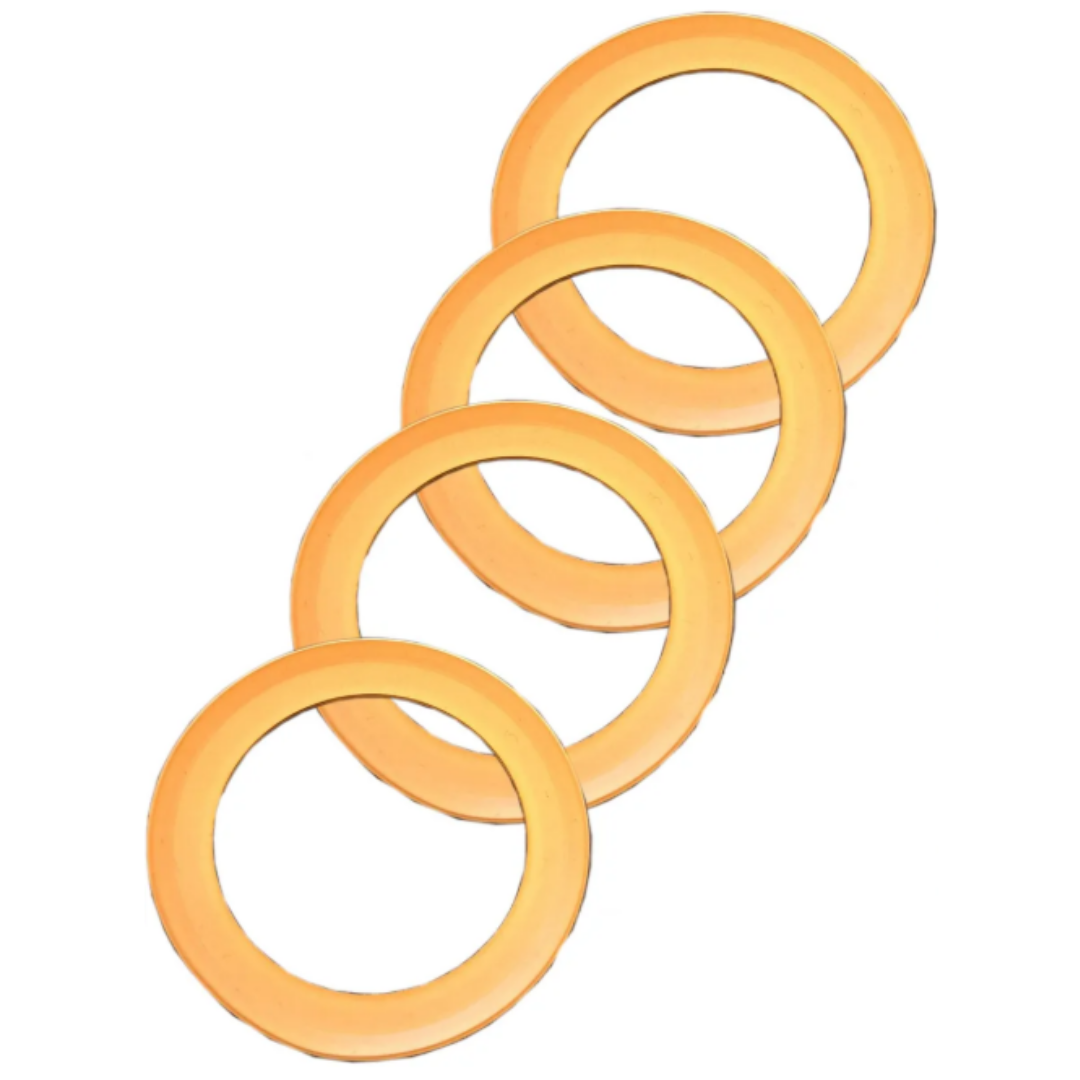 alifornia Air Tools Piston Seal 4-Pack Kit – Supports 60065C / 80060C air compressors (BRAND NEW) 91457-4p-NEW set of four replacement piston seals displayed in circular arrangement