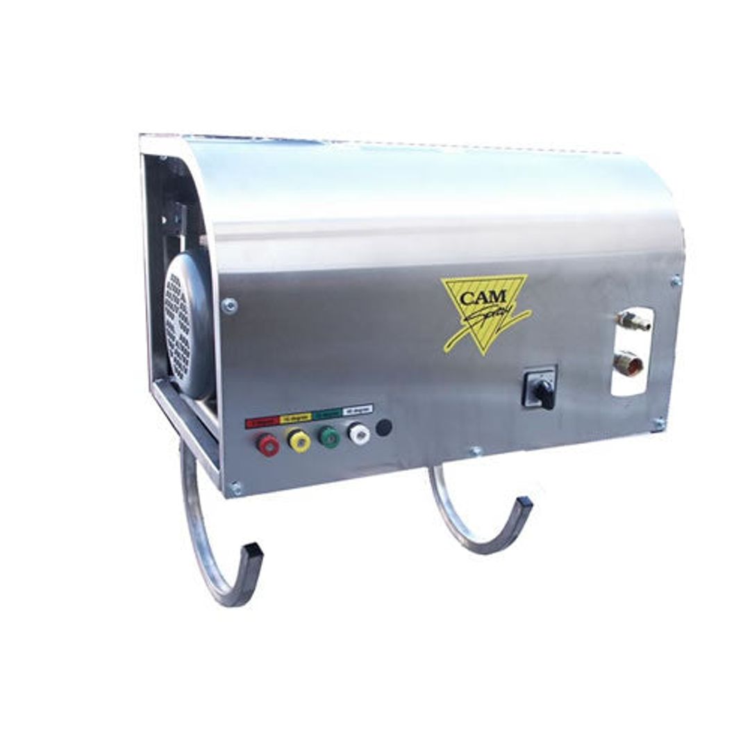 CAM Spray 2000WM/SS3 208-230V 3-phase wall mount cold water pressure washer, 2000 PSI 4 GPM