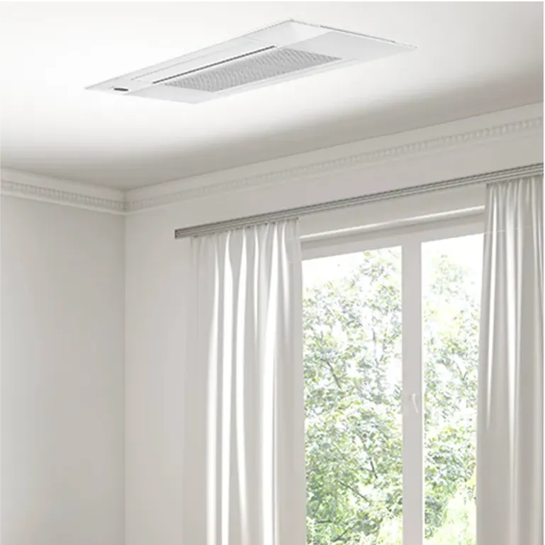 MRCOOL® DIY® Series 5th gen Outtasight® 18K BTU 230V One-Way Ceiling Cassette DIYCASSETTE18HP-230D25-O life style view