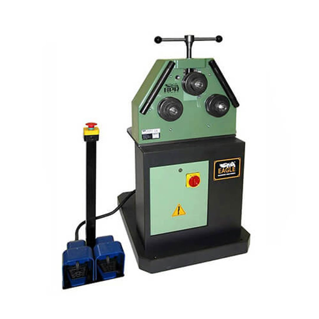 Eagle CP30 family 3-roll universal roll bender (shared family photo, CP30-PRM configuration)