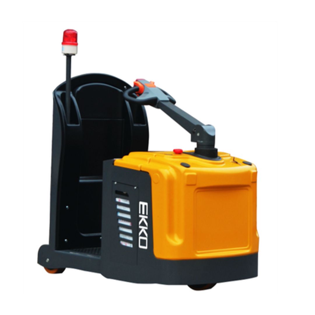 EKKO EG30 electric tow tractor for towing carts and trailers in warehouse operations