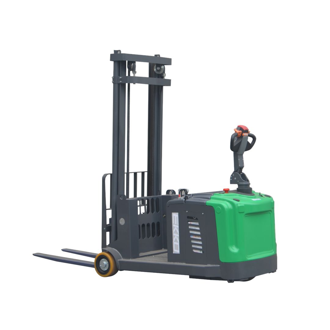 EKKO EK14S-189LI lithium-ion powered counterbalanced stacker for pallet lifting and stacking