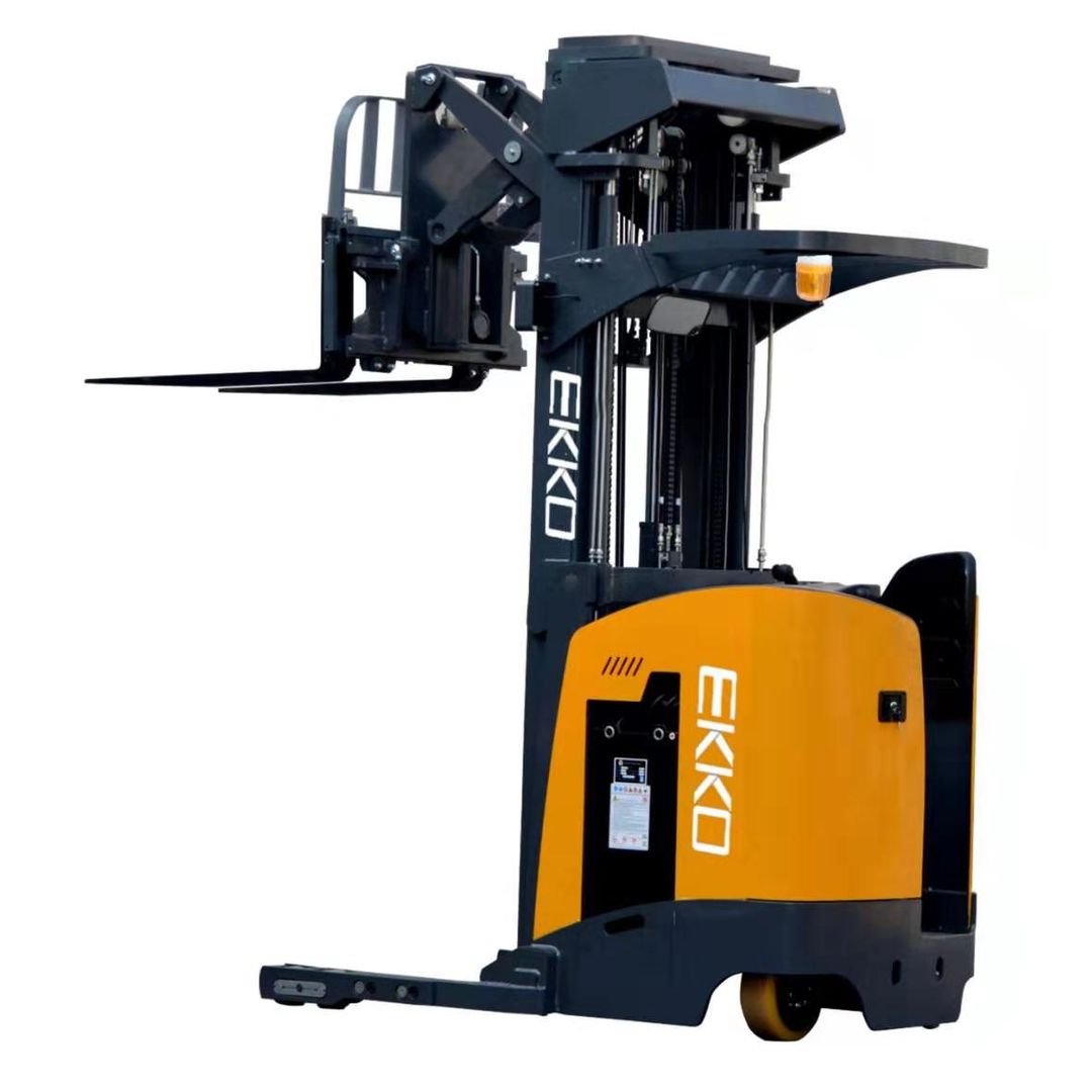 EKKO EK18RRL stand-up rider reach truck for high-rack pallet handling