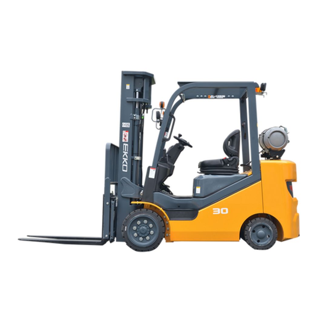 EKKO EK30SLP propane (LPG) powered forklift for indoor and outdoor material handling