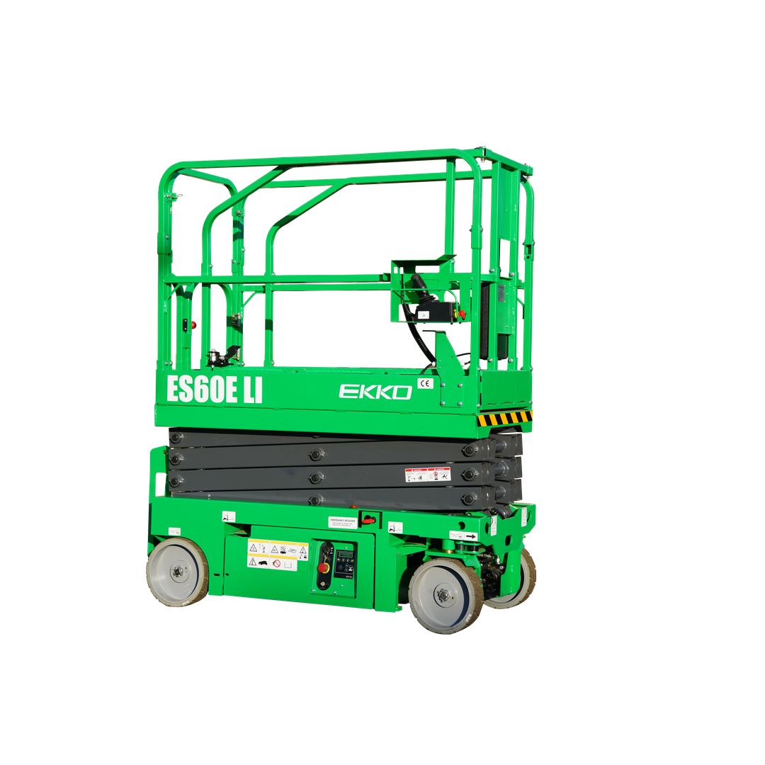 EKKO ES60E electric scissor lift for elevated warehouse and maintenance access