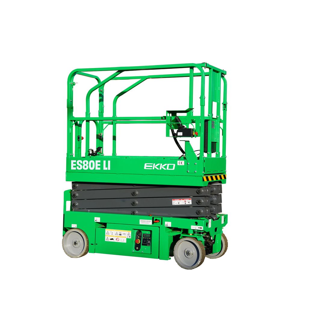 EKKO ES80E-LI lithium-ion battery electric scissor lift for elevated access work