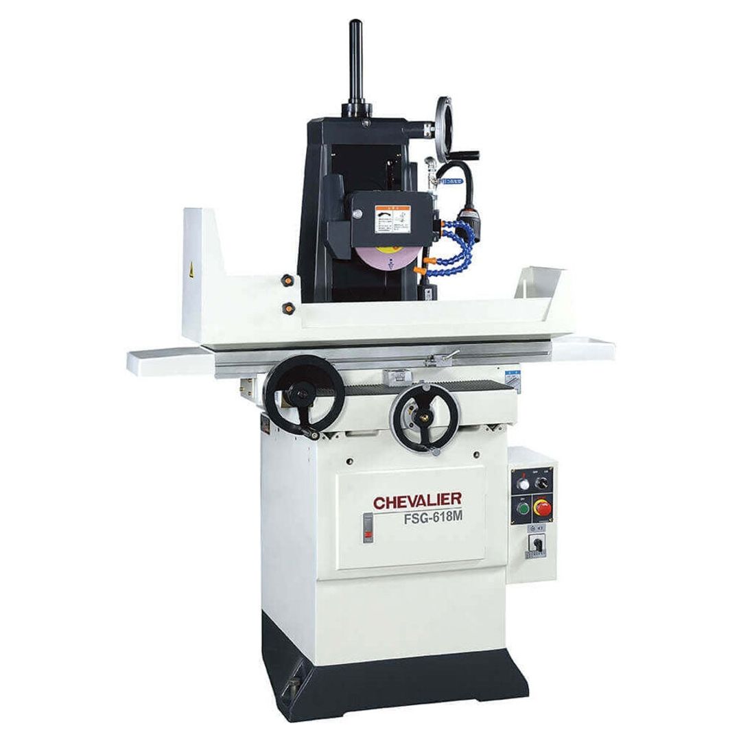 Chevalier FSG-618M manual surface grinder, 6 x 18 inch magnetic chuck table for precision metal grinding