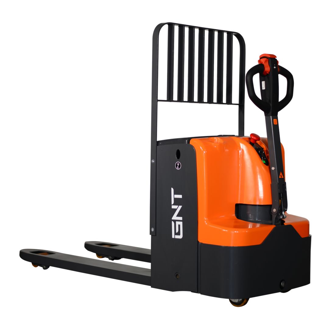 GNT G55E-LI Pallet Jacks, front three-quarter view showing the forks and chassis