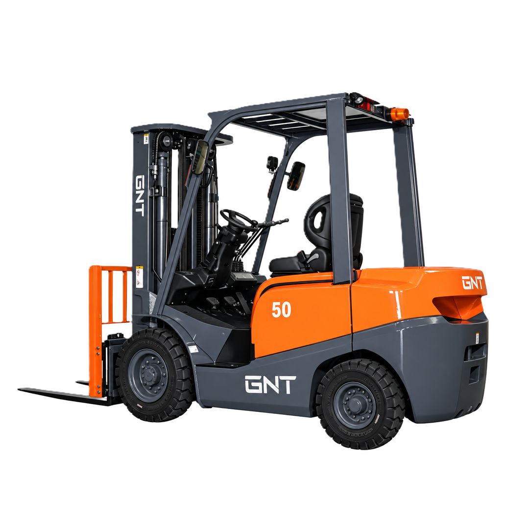 GNT GD50 Counterbalanced Diesel Forklift, front three-quarter view