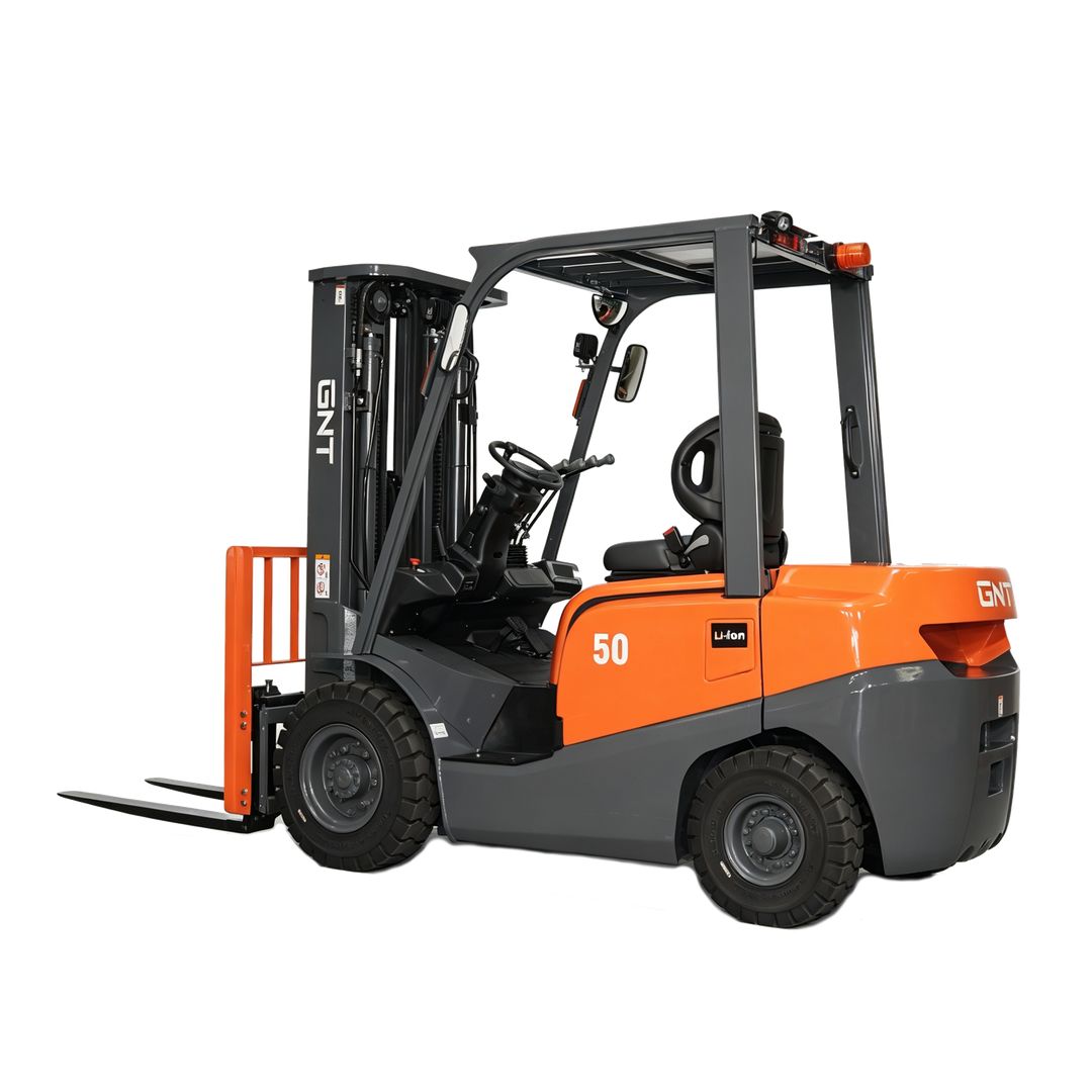 GNT GF40LI 4-Wheel Electric Forklift, front three-quarter view