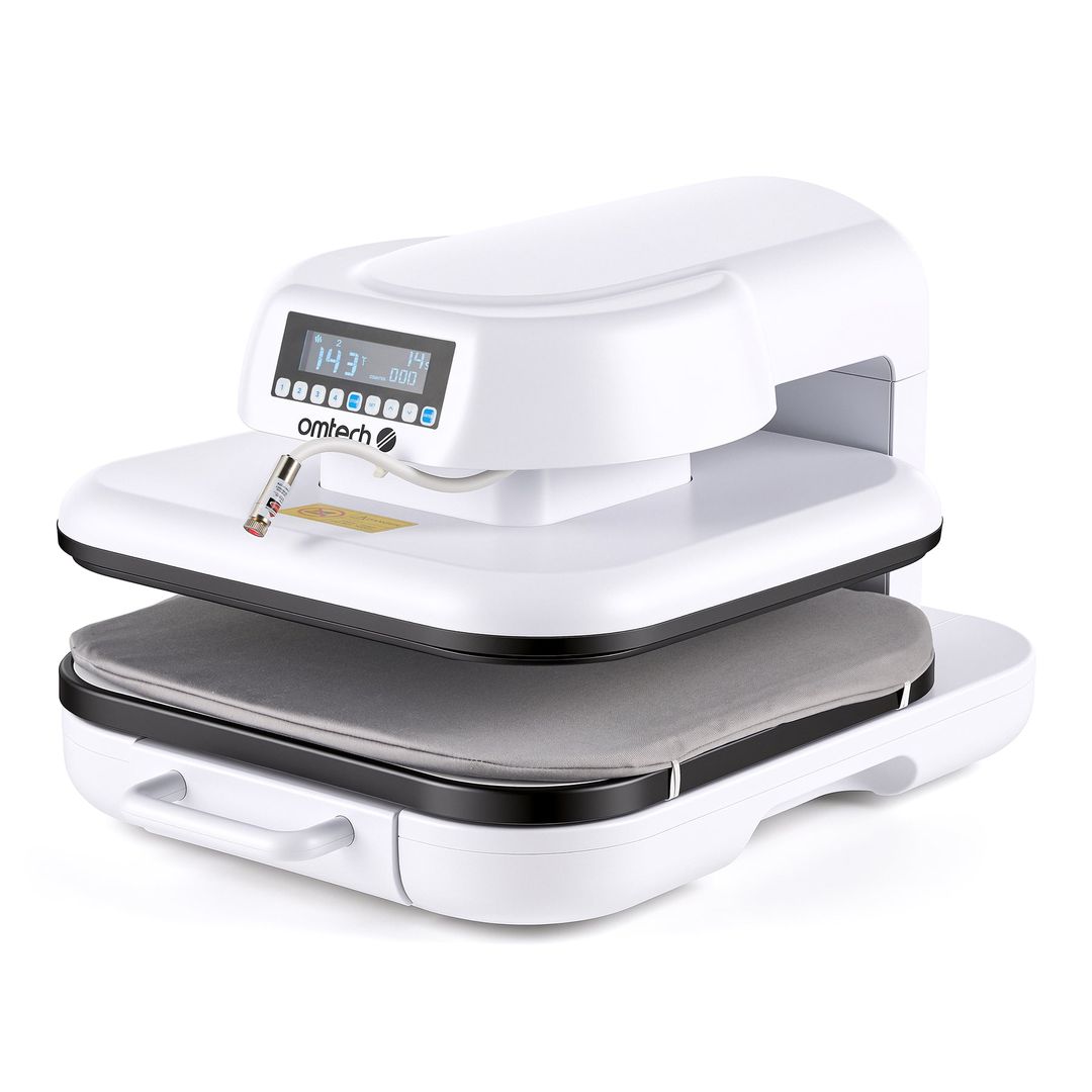 OMTech 15" x 15" Auto Heat Press Machine with Auto Release, Laser Guide & Pull-Out Drawer - EPD-H501-US product photo 1 of 3