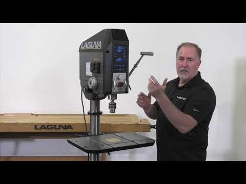 Laguna DP:20 1.5 HP 110-120V Drill Press MDP20-1 laser guide system projecting crosshair for drilling accuracy