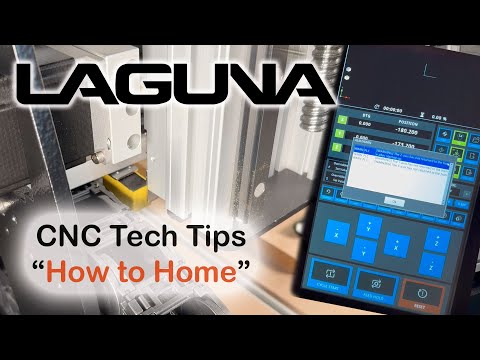 Laguna KX|24 KX2401 CNC router control panel interface during operation