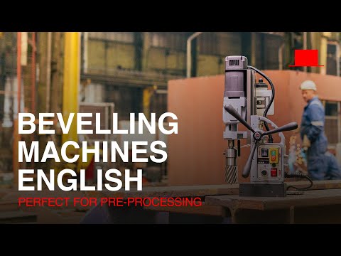 Euroboor B60 Beveling Machine product video preview demonstrating professional metal beveling equipment used in fabrication and welding preparation