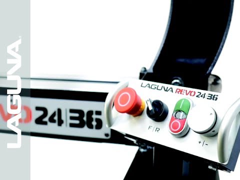 Laguna Revo 24|36 Lathe 220V MLAREVO 2436-220 control panel close-up with digital display and ergonomic knob