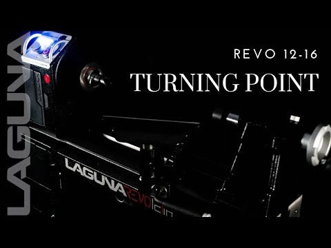 Laguna Revo 12|16 Lathe MLAREVO1216EVS turning drum sticks highlighting fine detail capability and consistent speed performance