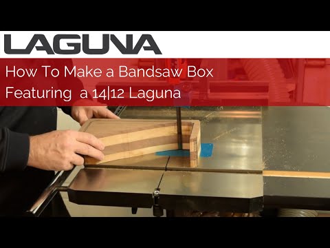Laguna 14|12 Bandsaw MBAND1412-175 close-up cutting action showing blade accuracy