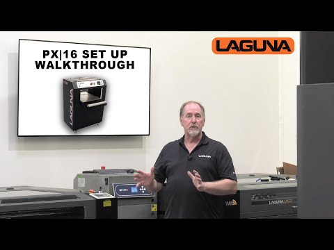 Laguna PX|16 MPLANPX16-0130 thickness planer in workshop demonstration showing industrial planing capability