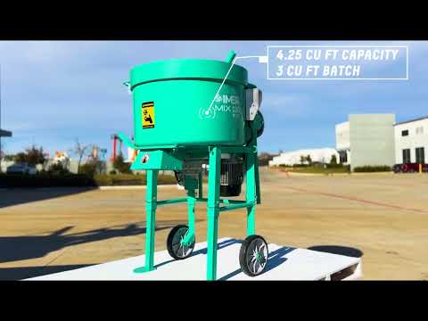 IMER MIX-ALL 120 Plus Vertical Shaft Mixer portable high-capacity mixing machine with heavy-duty drum and professional-grade vertical paddle system