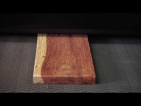 Laguna SuperMax SuperBrush Double Brush Sander alder wood finishing result