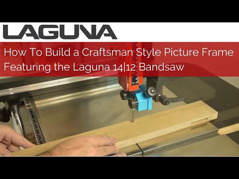 Laguna 14|12 Bandsaw MBAND1412-175 close-up cutting action showing blade accuracy
