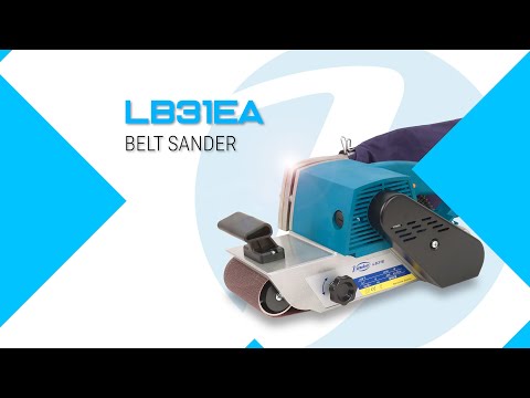 Virutex Belt Sander LB31E Powerful Sanding Performance displayed in product demo highlighting sanding efficiency and control