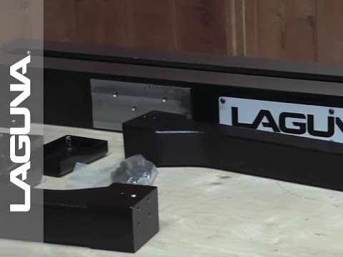 Laguna REVO 18|36 & 24|36: 3″ RISER KIT ALAREVO18 3" RISER BLOCKS installed on lathe showing elevated working height for improved ergonomics